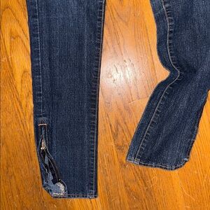 Zipper ankles Blue Skinny Jeans GRAINY TRUE VINTAGE forever 21 Y2K 2010s